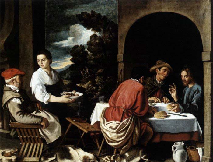 ORRENTE, Pedro The Supper at Emmaus France oil painting art